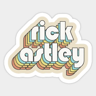 Retro Rick Astley Sticker